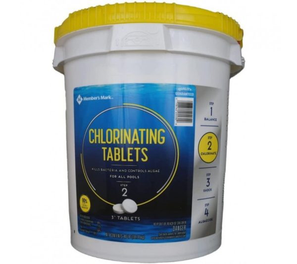 Members Mark Chlorinating Tablets 40LB 3 Tablets. 120018005