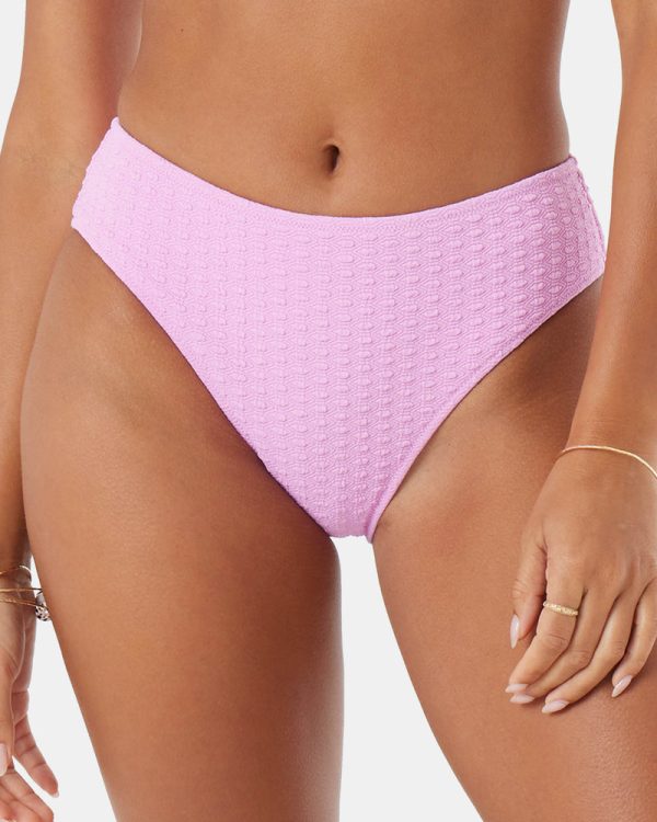 Bikini Bottoms | Women Roxy Haliewa Hipster Full Bikini Bottom Lilac