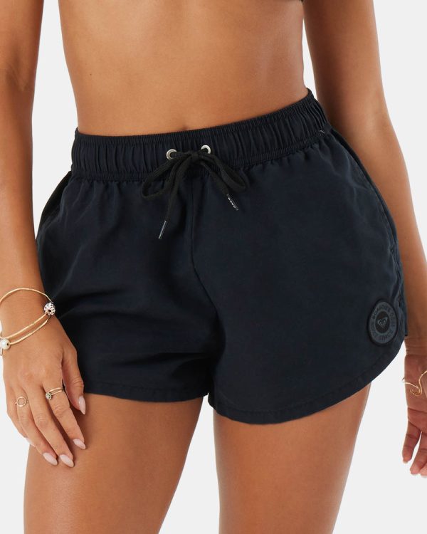 Bikini Bottoms | Women Roxy No Bad Waves Boardshort Anthracite - Image 3