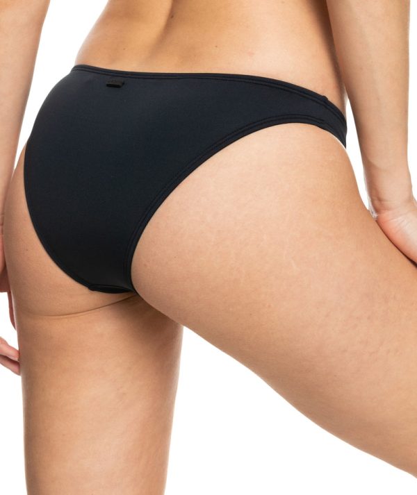 Bikini Bottoms | Women Roxy Sd Beach Classics Moderate Bikini Bottom Anthracite - Image 2