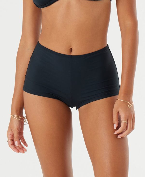 Bikini Bottoms | Women Roxy Sd Beach Classics Shortie Bikini Bottom Anthracite