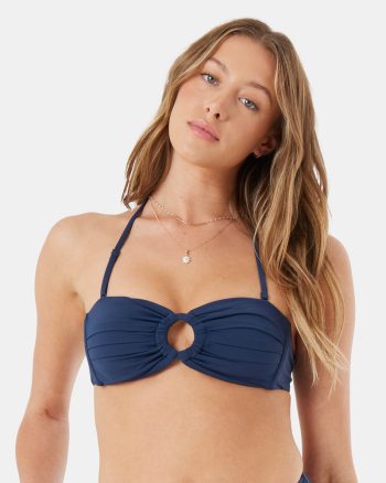 Bikini Tops | Women Roxy Sd Beach Classics Ring Bandeau Bikini Top Mood Indigo