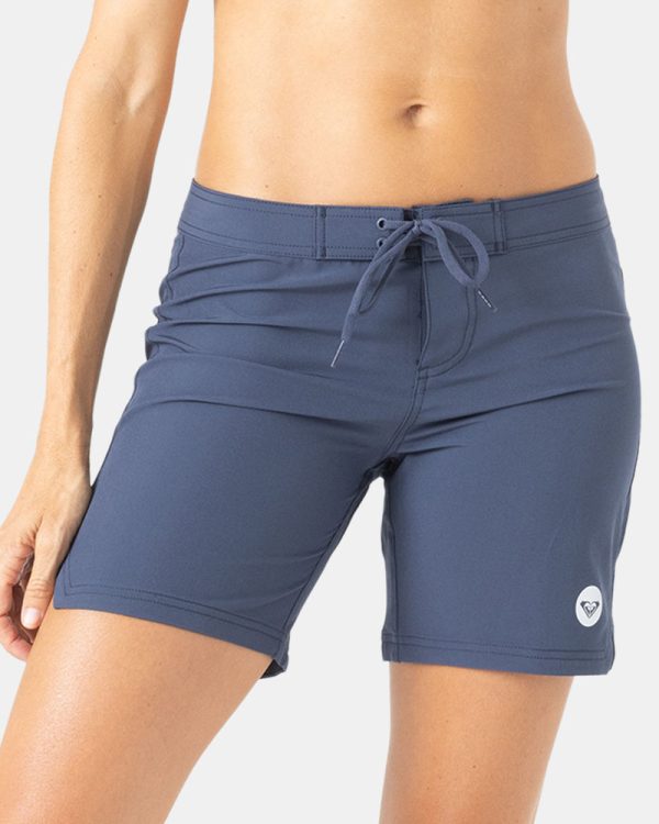 Boardshorts | Women Roxy To Dye 7" Boardshort Mood Indigo - Image 3