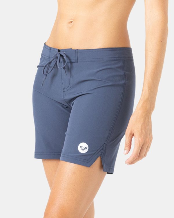 Boardshorts | Women Roxy To Dye 7" Boardshort Mood Indigo - Image 4