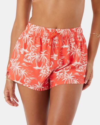 Boardshorts | Women Roxy Vacay Vibes No Bad Waves Boardshort Red Floral