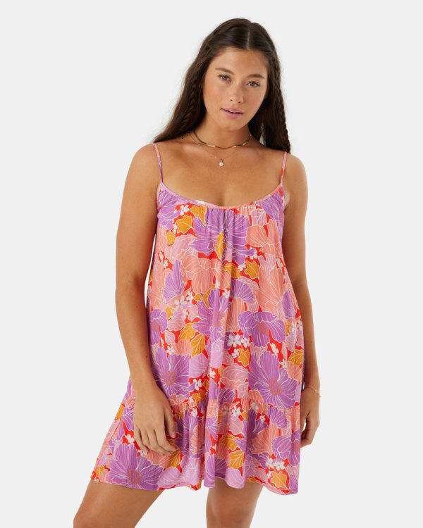 Cover Ups | Women Roxy Summer Fling Cover Up Dress Lilac Multi