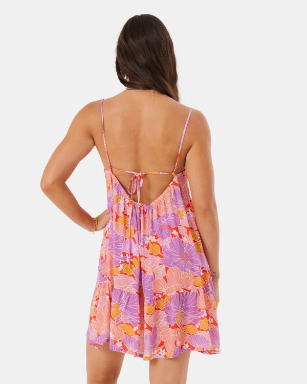 Cover Ups | Women Roxy Summer Fling Cover Up Dress Lilac Multi - Image 2