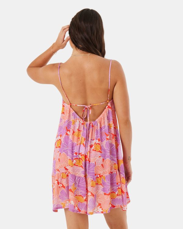 Cover Ups | Women Roxy Summer Fling Cover Up Dress Lilac Multi - Image 4