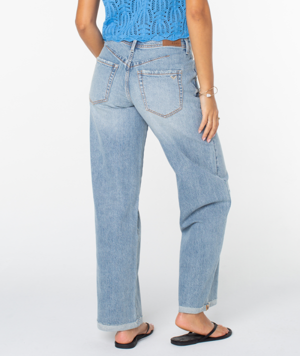 Denim | Women Roxy Jetty Denim Pant Surf Fin Denim Wash - Image 2