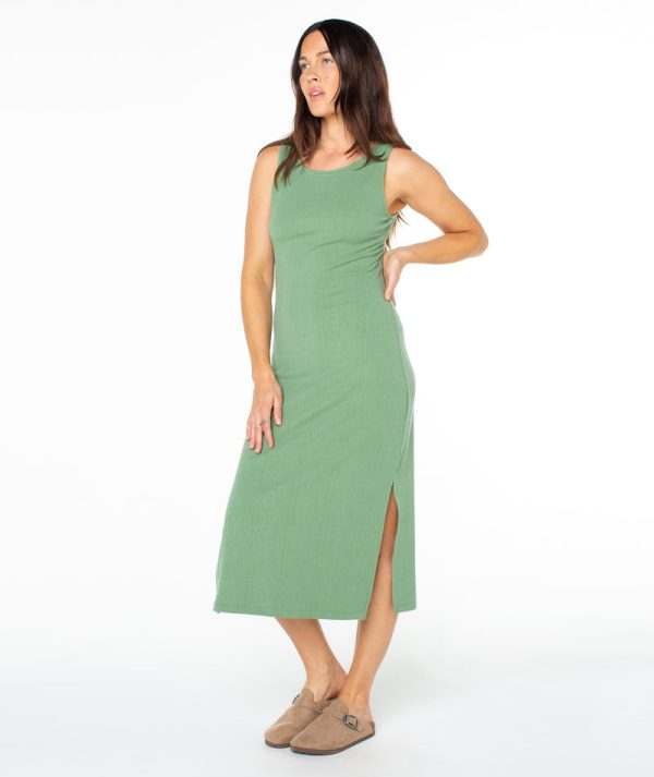 Dresses | Women Roxy City Lights Midi Dress Loden Green Solid - Image 6