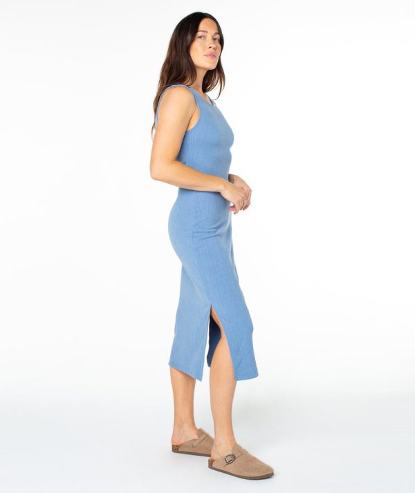 Dresses | Women Roxy City Lights Midi Dress Riviera Solid - Image 4