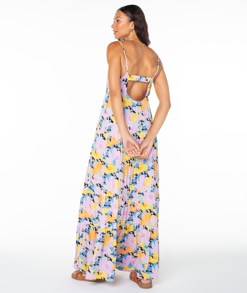 Dresses | Women Roxy Honolulu Glow Maxi Dress Anthracite Blossoms - Image 2
