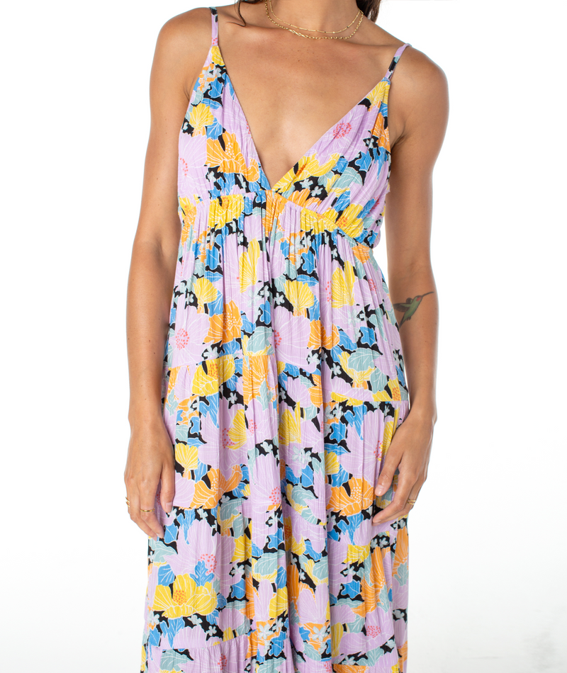 Dresses | Women Roxy Honolulu Glow Maxi Dress Anthracite Blossoms - Image 5