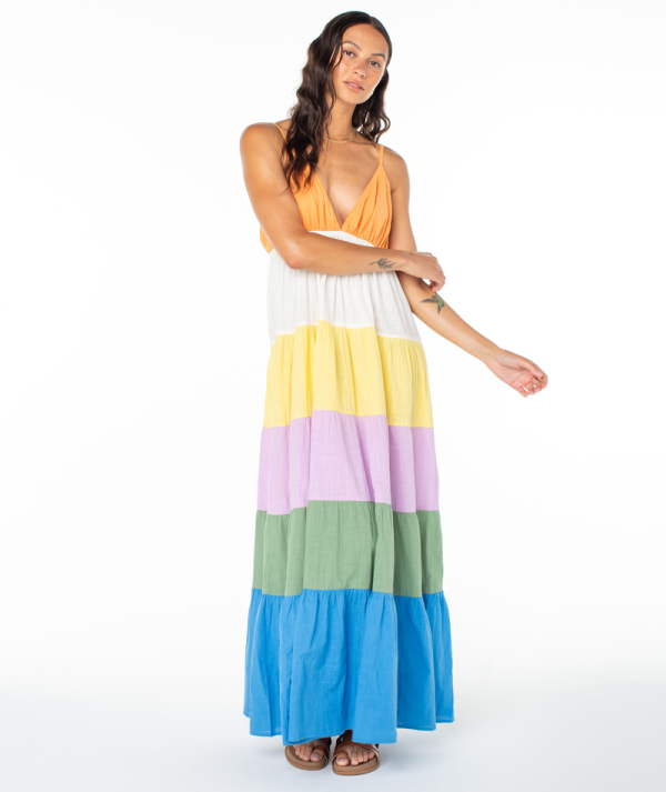 Dresses | Women Roxy Honolulu Glow Maxi Dress Multi Color Solid - Image 4