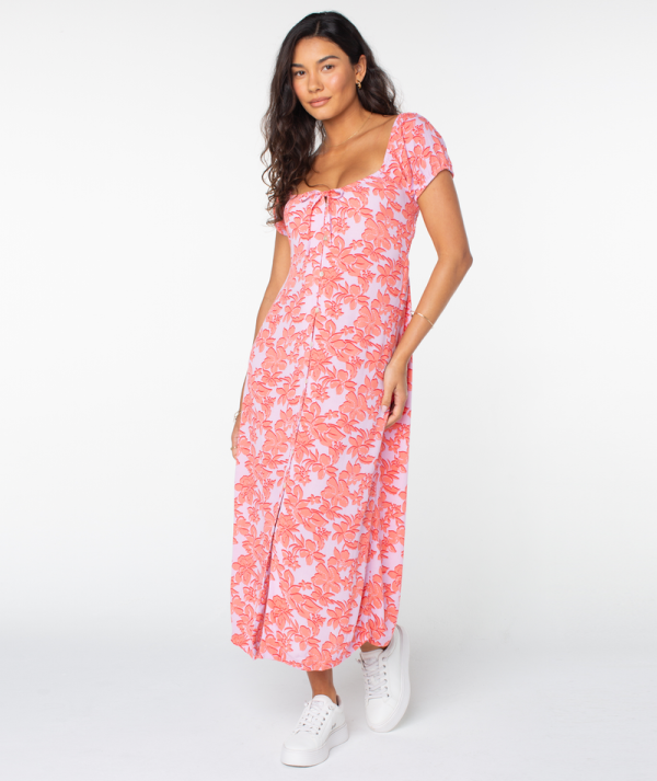 Dresses | Women Roxy Shelley Coast Midi Dress Orchid Bouquet Penida - Image 2