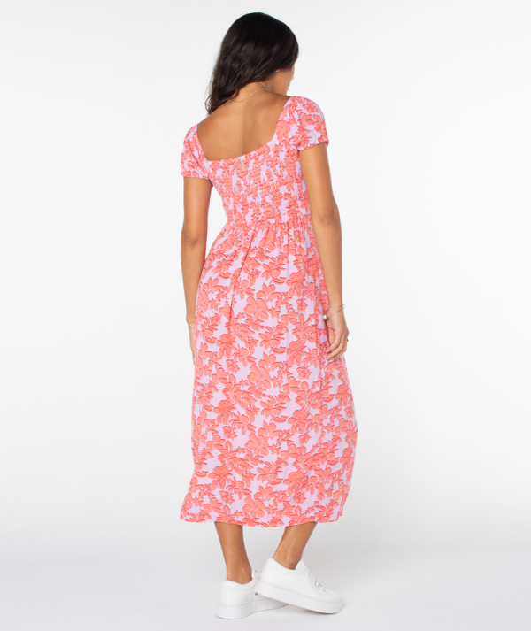 Dresses | Women Roxy Shelley Coast Midi Dress Orchid Bouquet Penida - Image 3