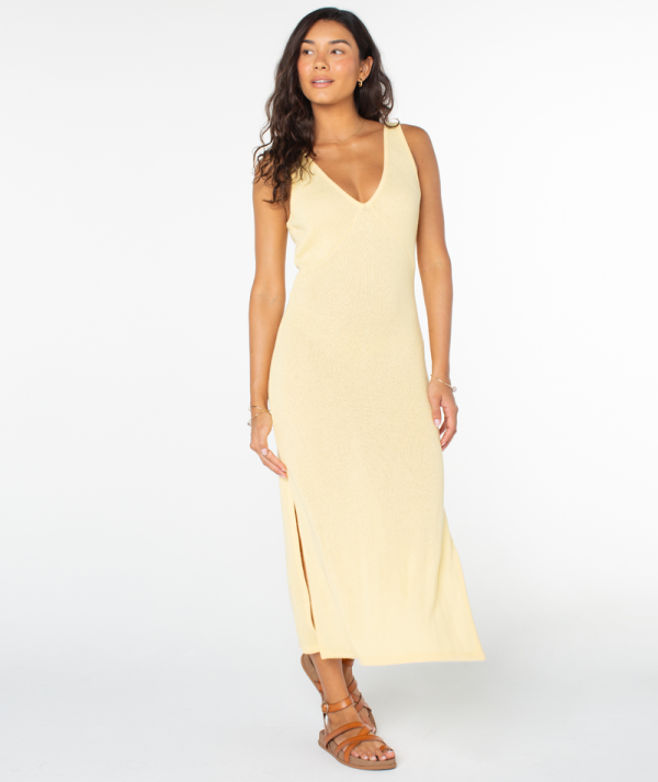 Dresses | Women Roxy Slow Isle Midi Sweater Dress Snapdragon Solid - Image 2