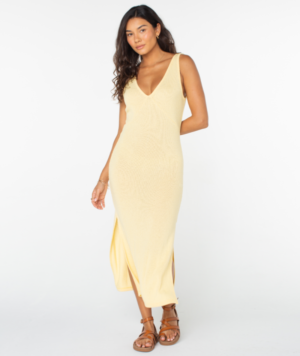 Dresses | Women Roxy Slow Isle Midi Sweater Dress Snapdragon Solid - Image 6