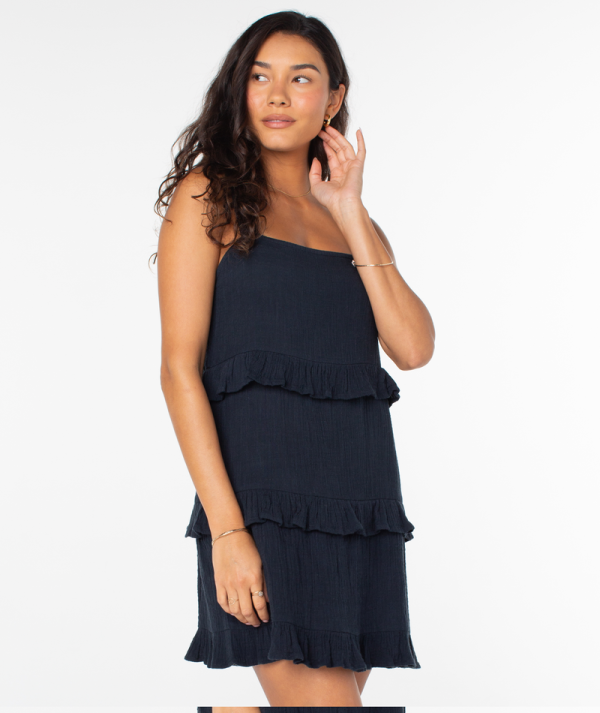 Dresses | Women Roxy Soft Sand Mini Dress Anthracite Solid - Image 4