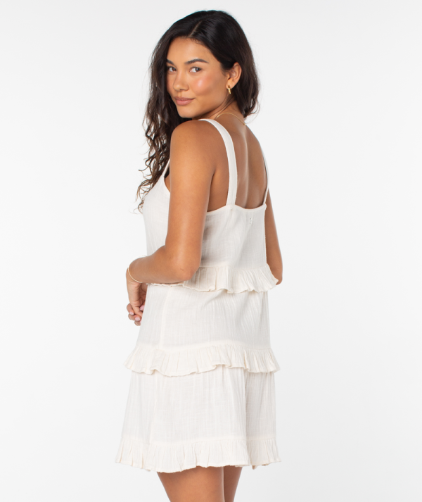 Dresses | Women Roxy Soft Sand Mini Dress Parchment Solid - Image 3