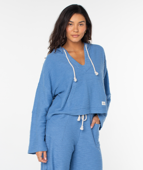 Hoodies & Jackets | Women Roxy Rich Coast Poncho Riviera Solid - Image 2