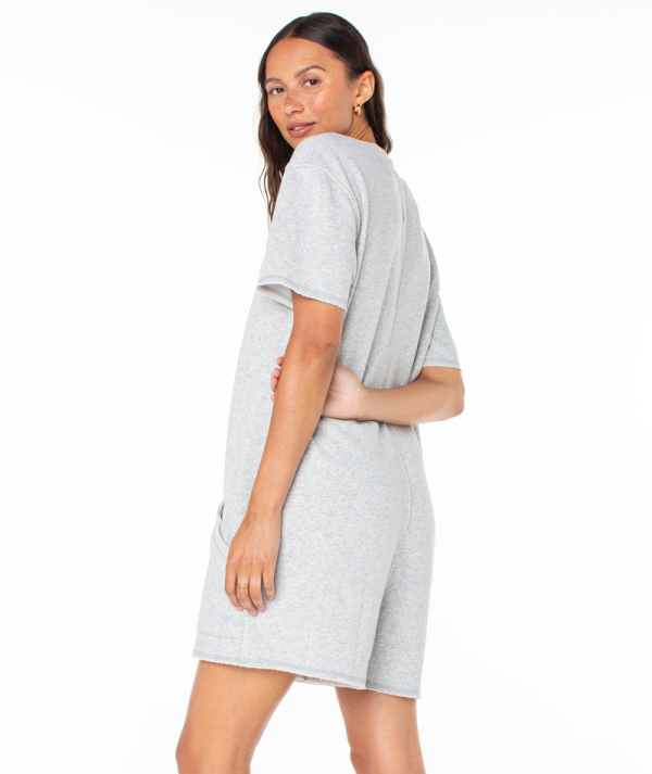 Jumpsuits & Rompers | Women Roxy Bayside Jumper Heather Grey Solid - Image 2