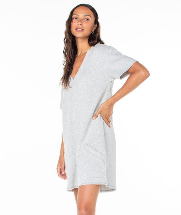 Jumpsuits & Rompers | Women Roxy Bayside Jumper Heather Grey Solid - Image 6