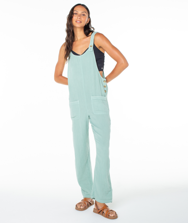 Jumpsuits & Rompers | Women Roxy Lighthouse Jumpsuit Aquifer Solid - Image 6