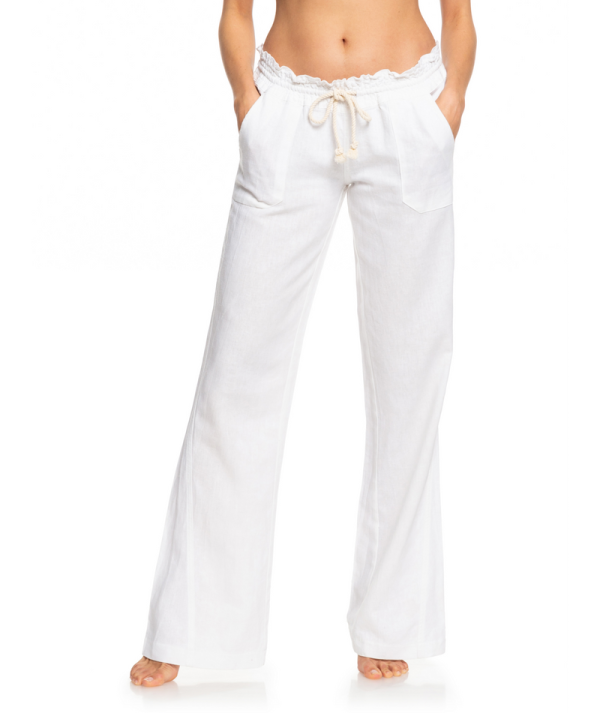 Pants | Women Roxy Oceanside Pant Sea Salt Solid