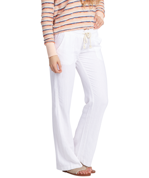 Pants | Women Roxy Oceanside Pant Sea Salt Solid - Image 4