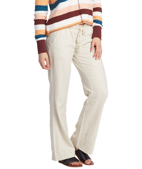 Pants | Women Roxy Oceanside Pant Stone Solid - Image 4
