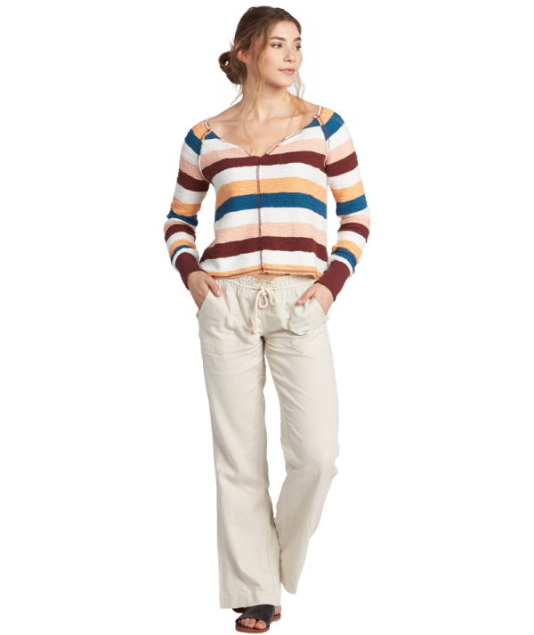 Pants | Women Roxy Oceanside Pant Stone Solid - Image 7