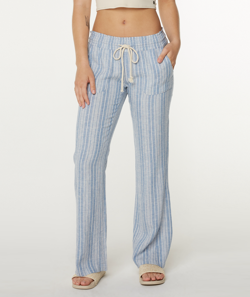 Pants | Women Roxy Oceanside Striped Pant Riviera Indigo Lisbon Stripe - Image 2