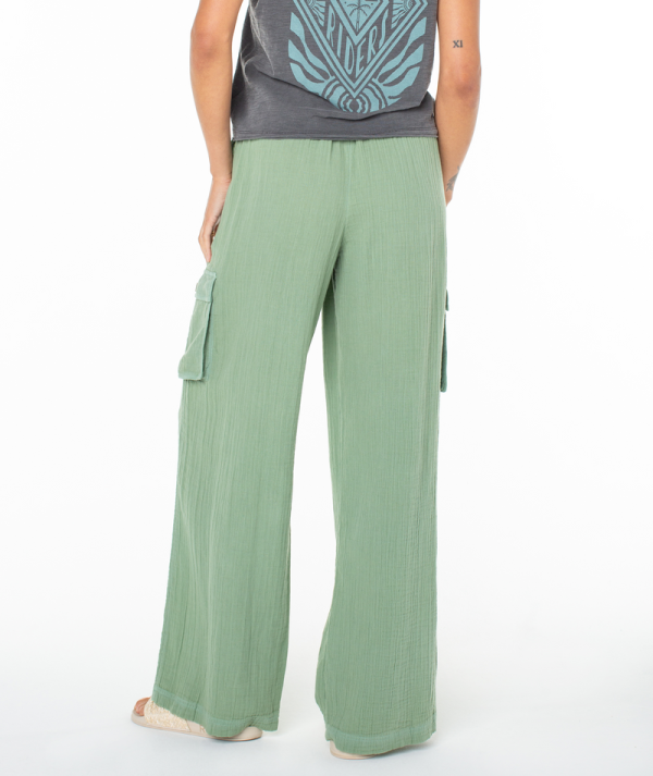 Pants | Women Roxy Precious Cargo Pant Loden Frost Solid - Image 2