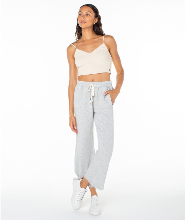 Pants | Women Roxy Sandbank Sweatpants Heather Grey Solid - Image 6
