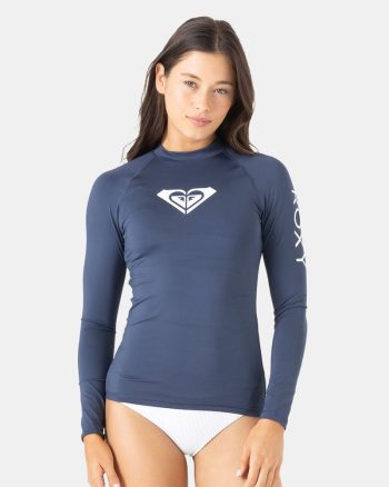 Rashguards | Women Roxy Whole Hearted Long Sleeve Rashguard Mood Indigo
