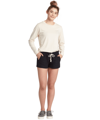 Shorts | Women Roxy Oceanside Short Anthracite Solid