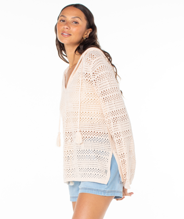 Sweaters | Women Roxy Hippie Love Solid Sweater Pink Champagne Solid - Image 2