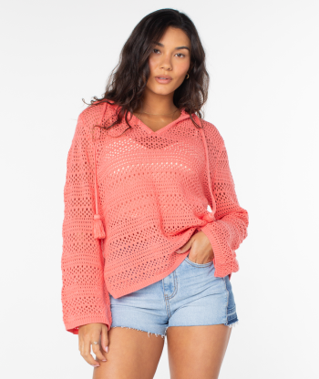 Sweaters | Women Roxy Hippie Love Solid Sweater Sugar Coral Solid