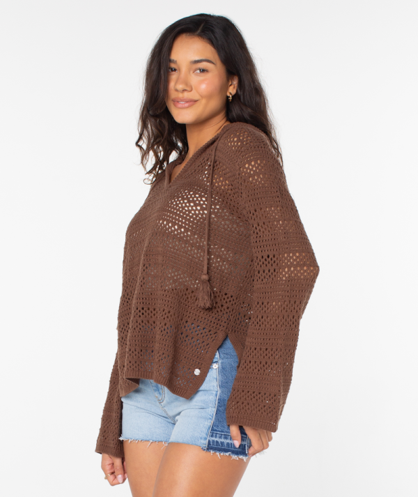 Sweaters | Women Roxy Hippie Love Solid Sweater Tiramisu Solid - Image 3