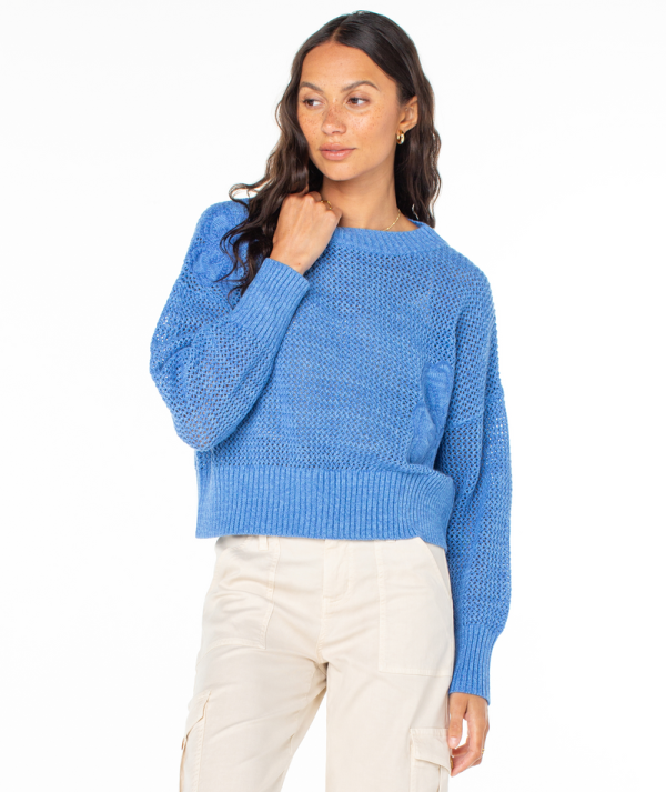 Sweaters | Women Roxy Leia Sweater Riviera Hibiscus Stitch - Image 6