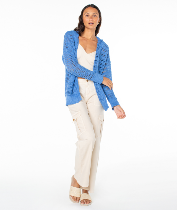 Sweaters | Women Roxy Thea Sweater Riviera Azure Blue Marl - Image 3