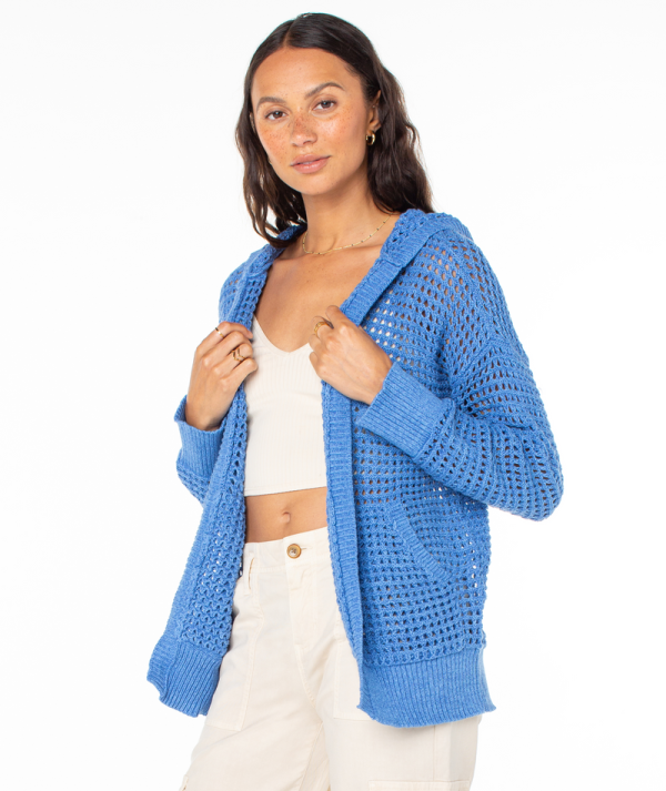 Sweaters | Women Roxy Thea Sweater Riviera Azure Blue Marl - Image 6