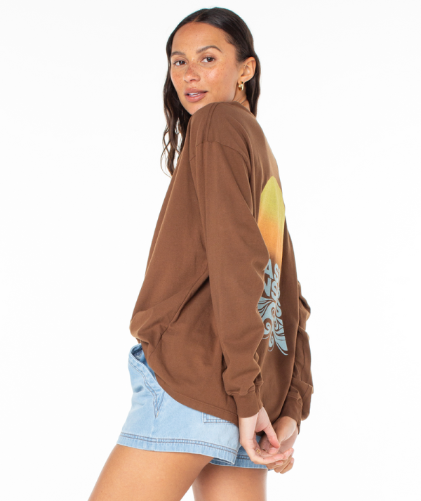 T-Shirts | Women Roxy Chasing Sunsets Tee Tiramisu Chasing Sunsets - Image 6