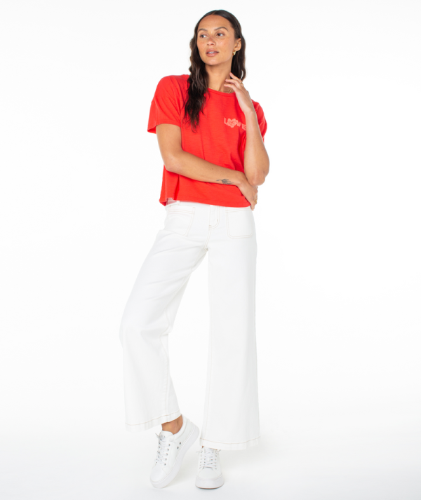 T-Shirts | Women Roxy Hibiscus Lover Tee Lollipop Hibiscus Lover - Image 5