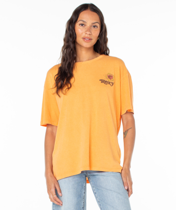 T-Shirts | Women Roxy Vamos Tee Muskmelon Vamos