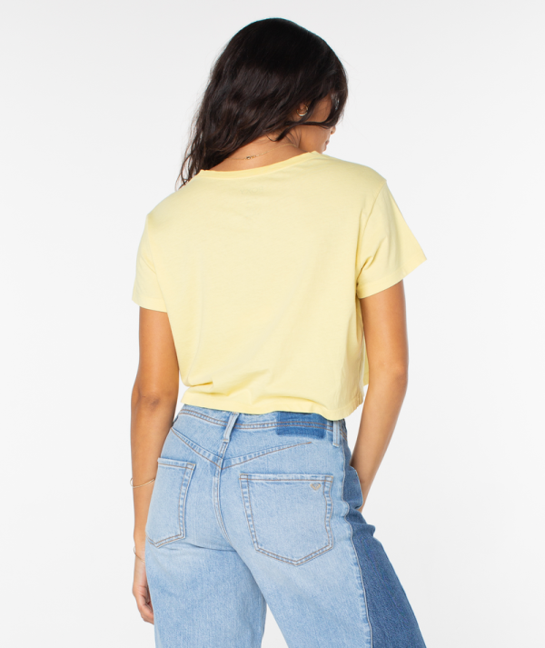 T-Shirts | Women Roxy Wave Riders Cropped Tee Snapdragon Wave Riders - Image 2