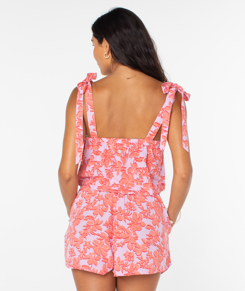 Tank Tops | Women Roxy Sunny Adelaide Top Orchid Bouquet Penida - Image 2