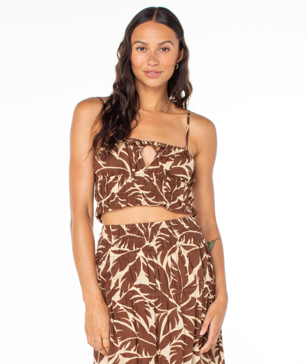 Tank Tops | Women Roxy Sunset Mist Ii Top Parchment Palm